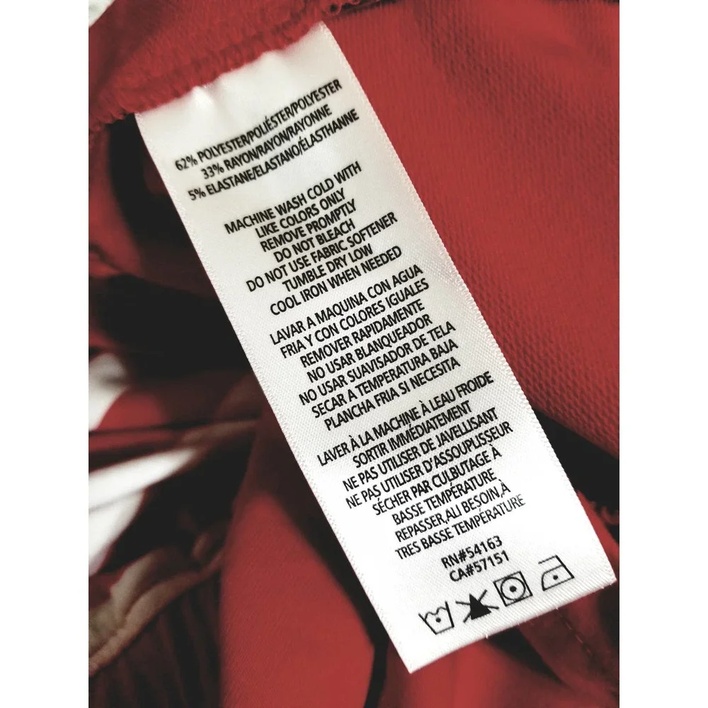 Tommy Hilfiger NWT Mini Dress Sport Sleeveless Scarlet Multi Size Medium… - Picture 8 of 9